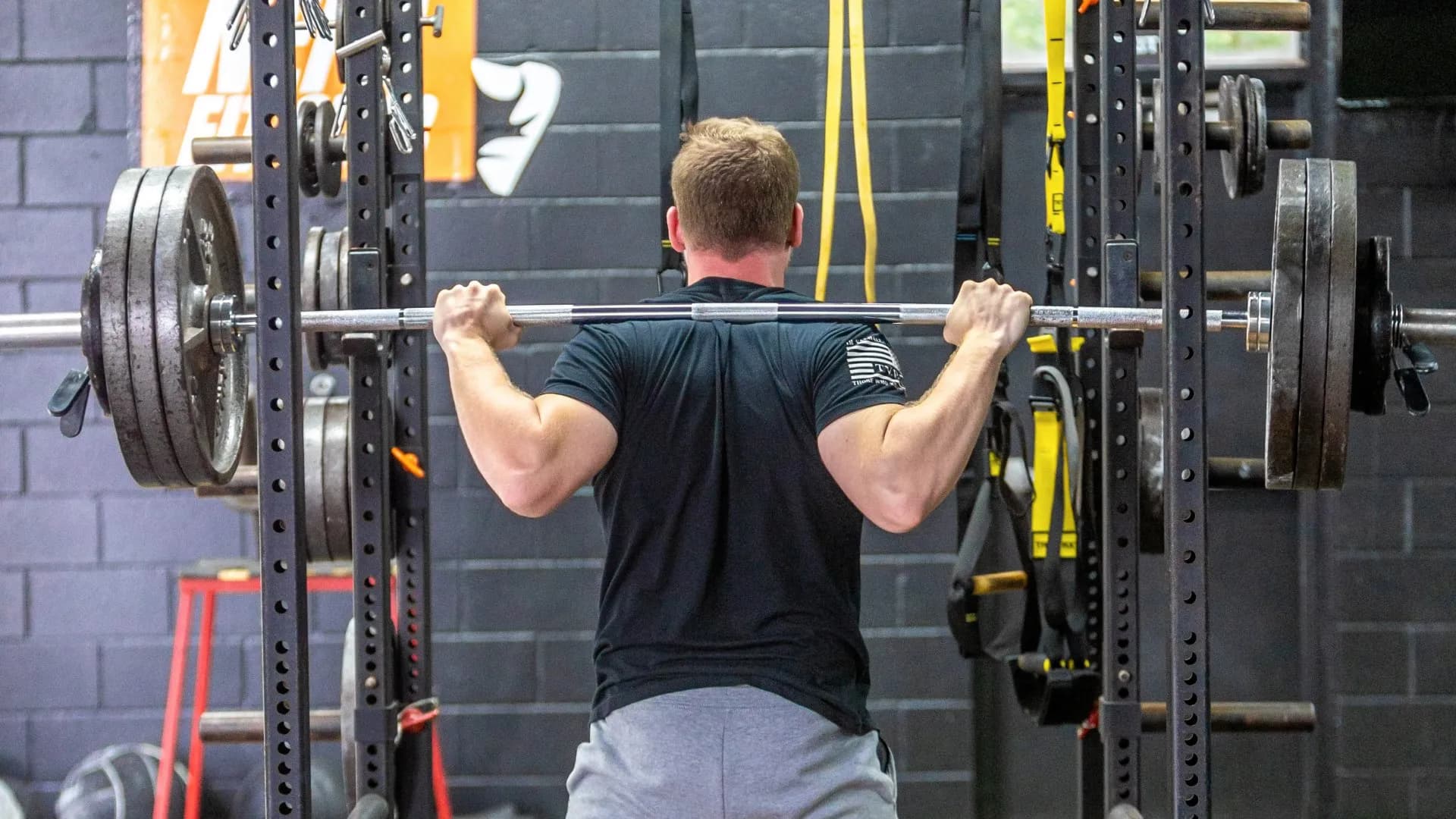 A NEPA Fit Club athlete strength training
